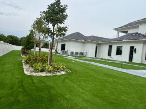 synthetic turf installation